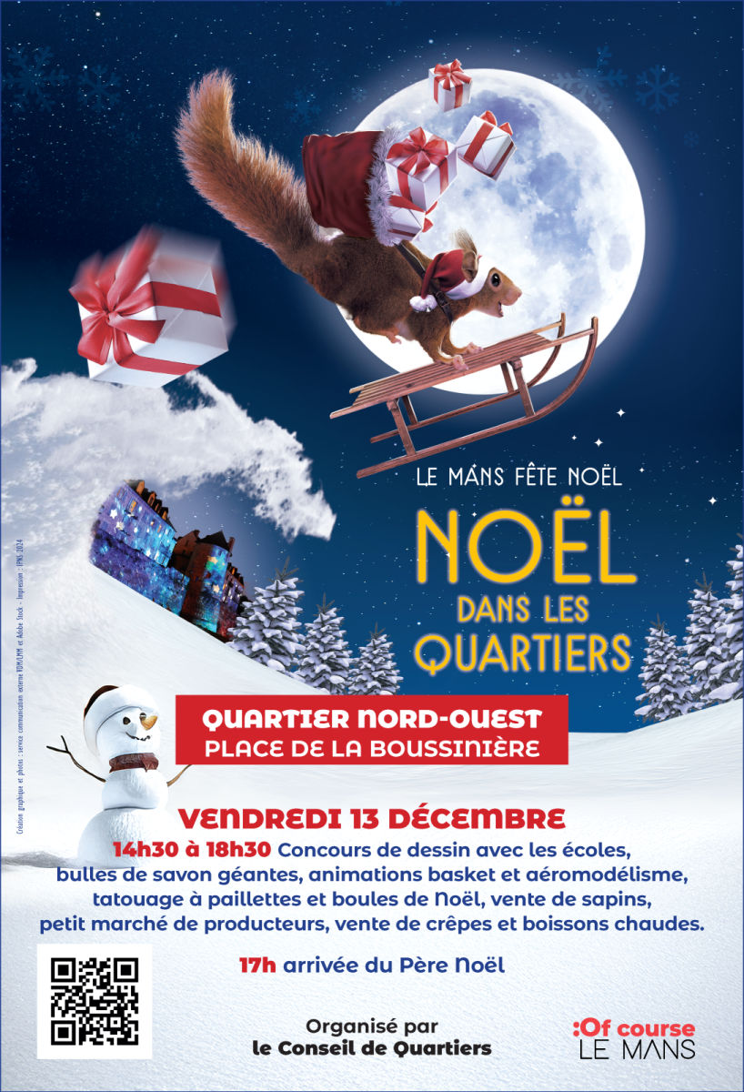 Fête de Noël du Conseil des quartiers Nord-Ouest Le 13 déc 2024