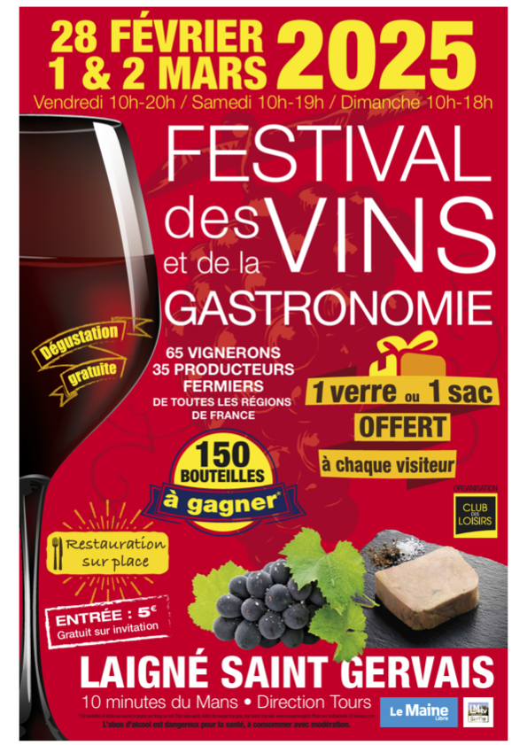 Festival des Vins et de la Gastronomie 2025 Le 28 fév 2025