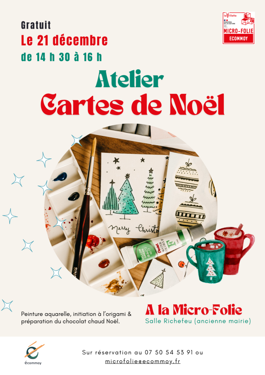 Atelier Carte de Noël Le 21 déc 2024