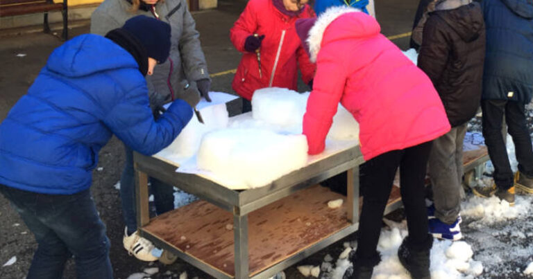 Sculpture sur glace : atelier pour enfants Le 21 déc 2024