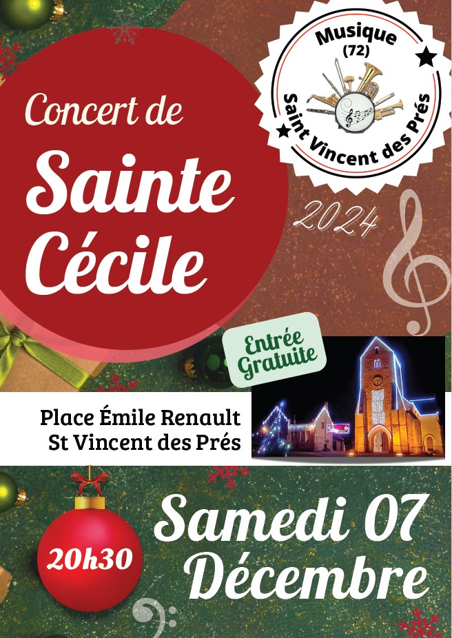 Concert de Sainte Cécile Le 7 déc 2024