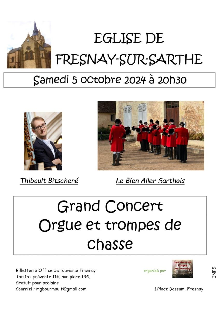 Concert orgue et trompes de chasse Le 5 oct 2024