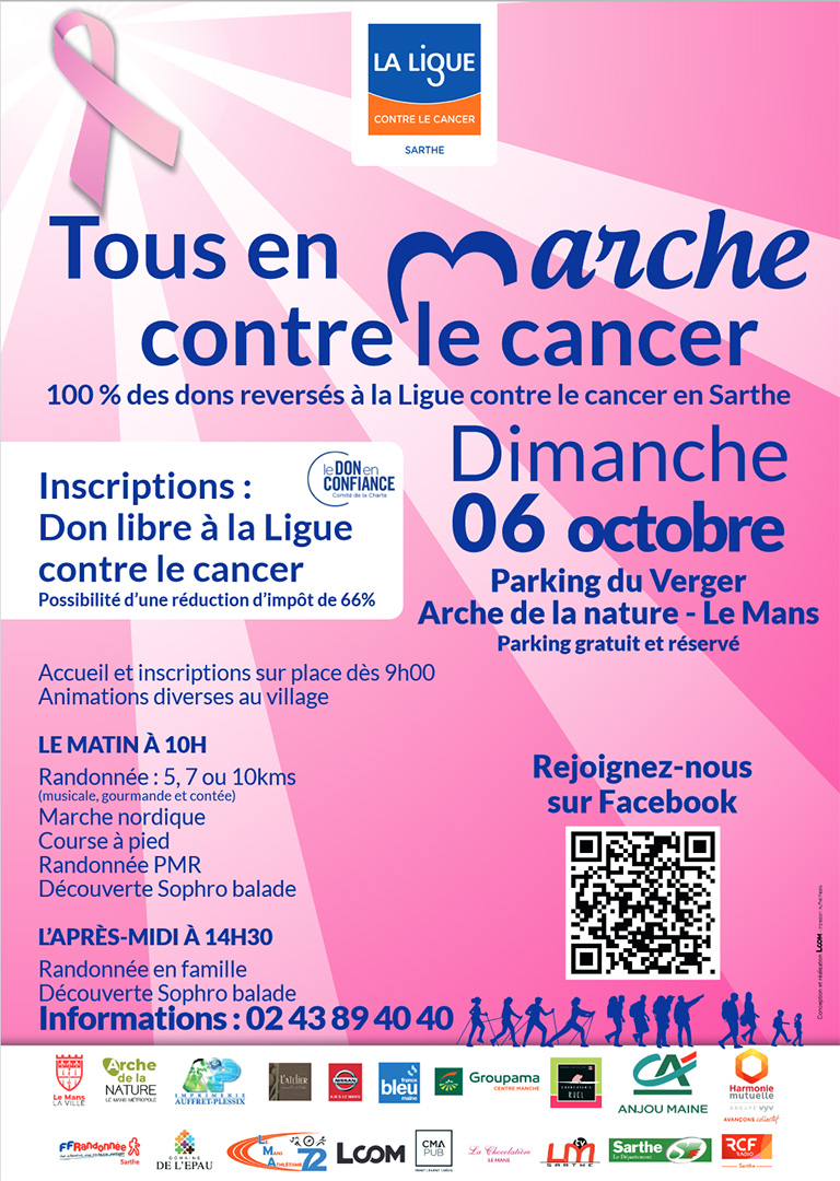 Tous en marche contre le cancer Le 6 oct 2024