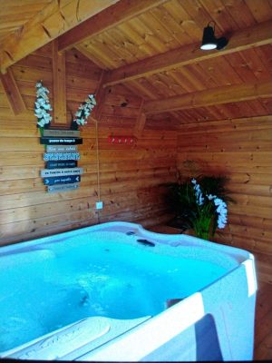 Gîte La cabane avec son jacuzzi privatif