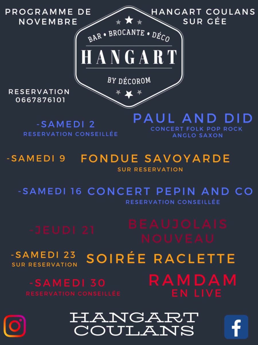 Concert au HangArt Le 16 nov 2024