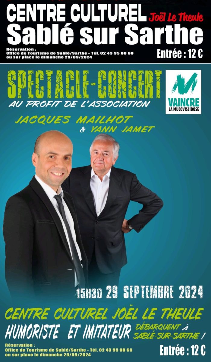 Jacques Mailhot & Yann Jamet, spectacle au profit de l