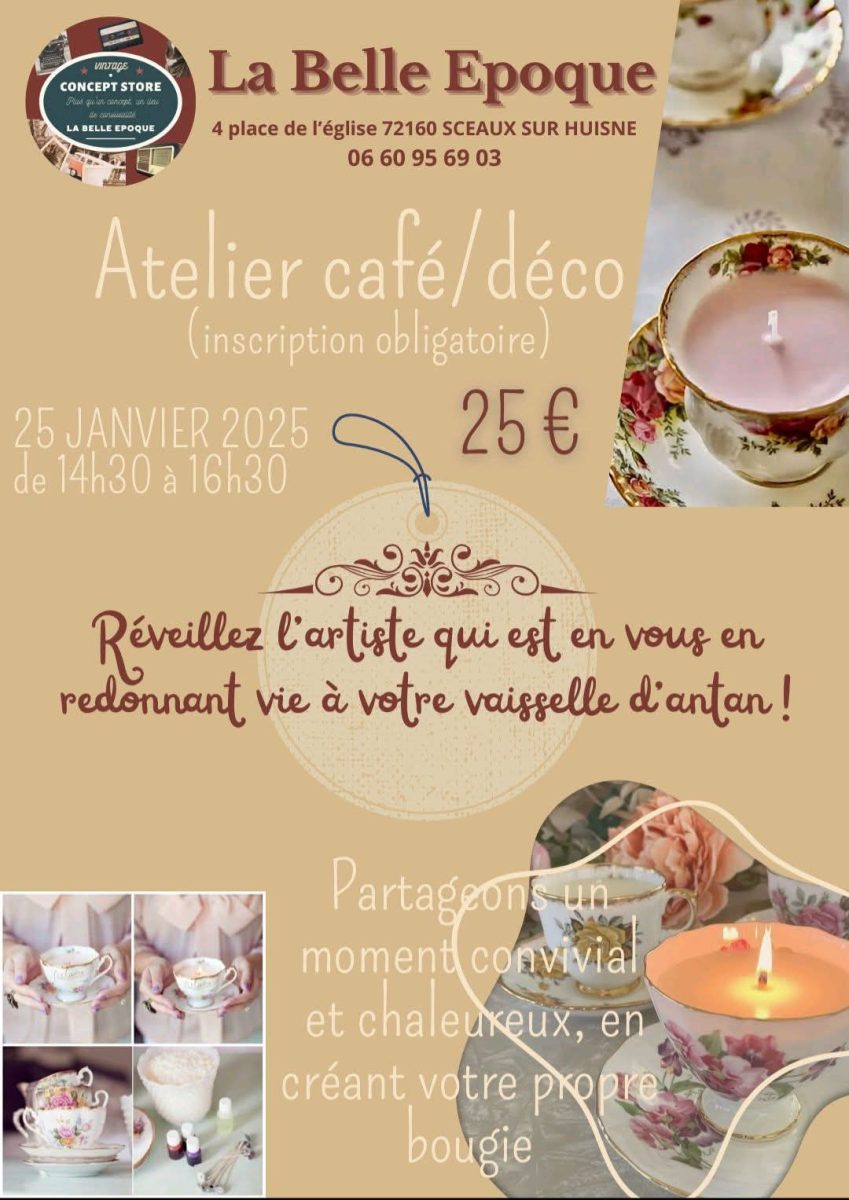 Atelier Café/Déco Le 25 janv 2025