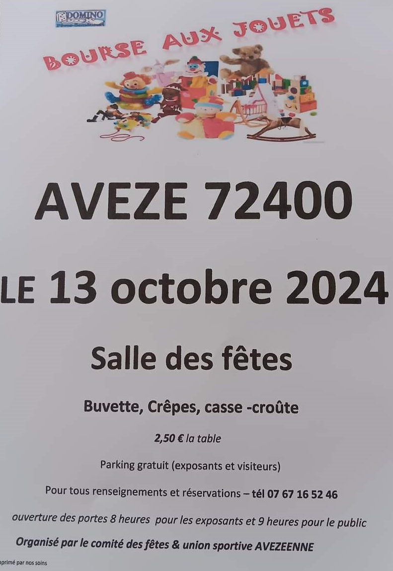 Bourse aux jouets Le 13 oct 2024