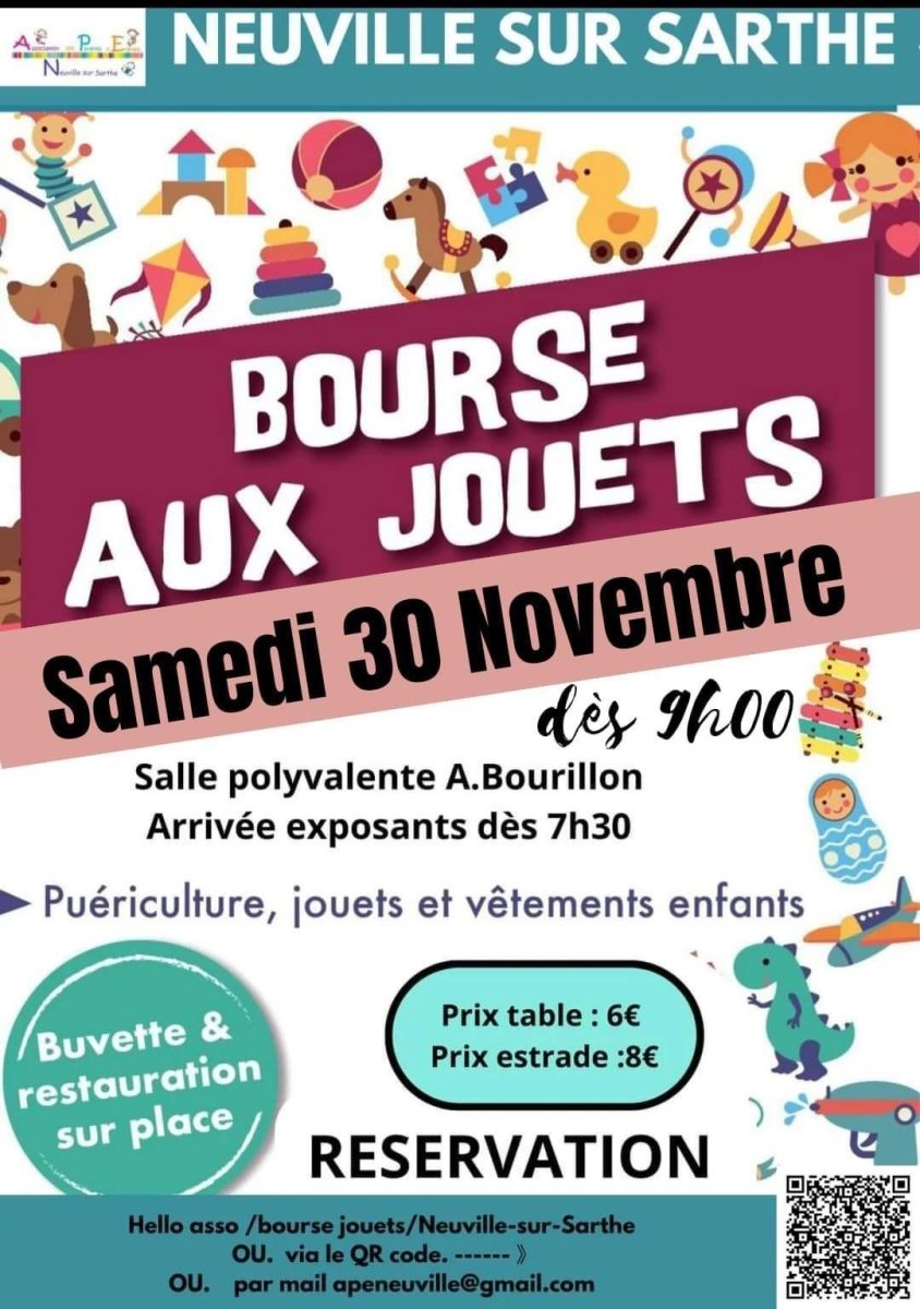 Bourse aux jouets Le 30 nov 2024